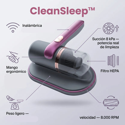 Aspiradora CleanSleep™ + 12 Pastillas Limpia Lavadora