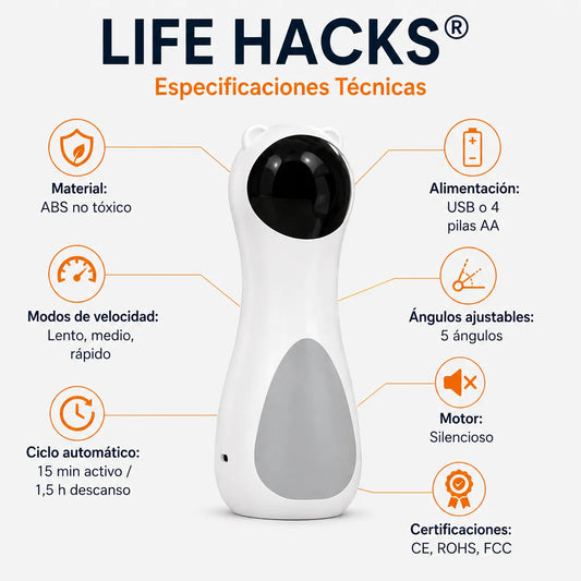 LIFE HACKS® Juguete láser inteligente para gatos 😻