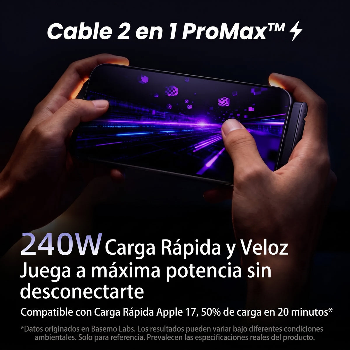 ProMax™ ⚡️ Cable USB-C+Soporte Integrado 🎁 Pack x2 Unidades 🥇