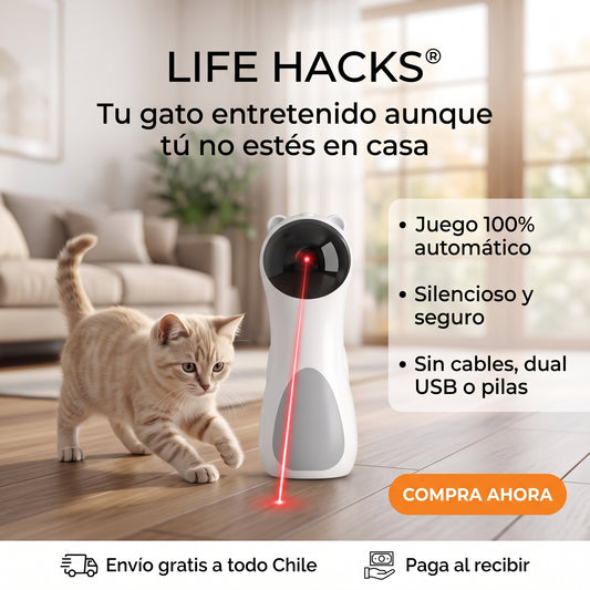 LIFE HACKS® Juguete láser inteligente para gatos 😻