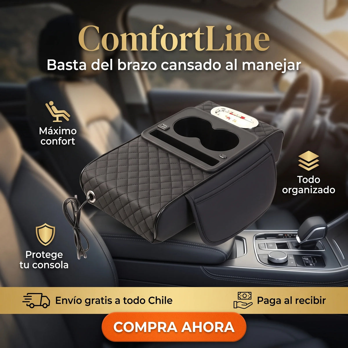 ComfortLine – Reposabrazos para Auto