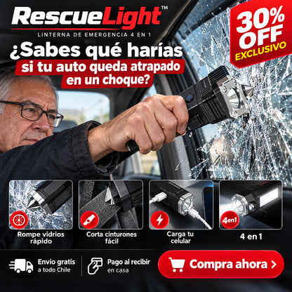 RescueLight - Linterna de Emergencia 4 en 1